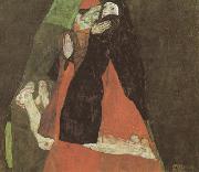 Egon Schiele Cardinal and Nun (mk12) oil painting